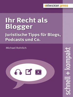 cover image of Ihr Recht als Blogger
